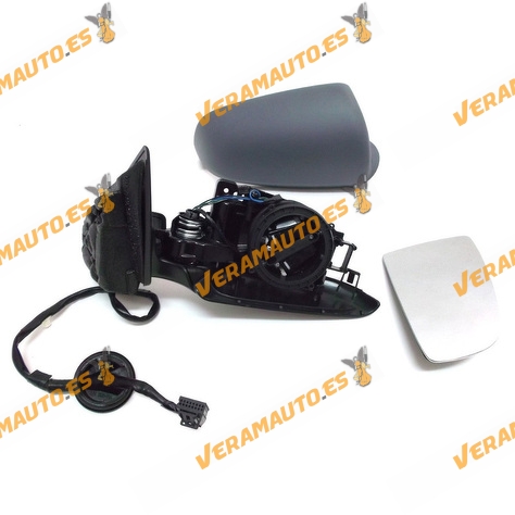 Espejo Retrovisor Audi A3 8P de 2003 al 2008 derecho electrico termico imprimado modelos 3 puertas 8P1858532A 8P1858532G
