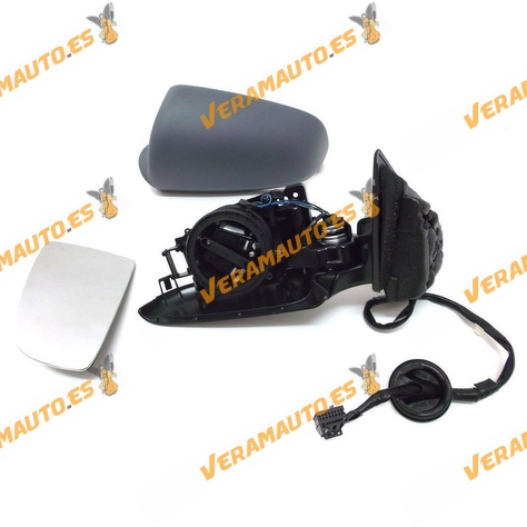 Espejo Retrovisor Audi A3 8P de 2003 a 2008 izquierdo electrico termico imprimado modelos 3 puertas 8P1858531A01C 8P1858531G01C