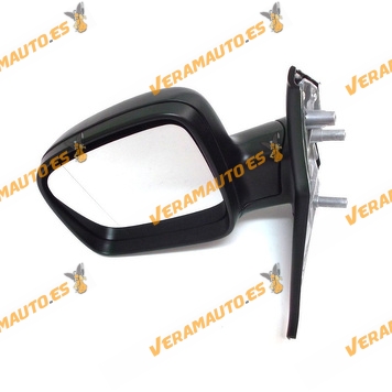 Rear view Mirror Volkswagen Transporter T5 Multivan from 2003 to 2010 Front Left Manual Black