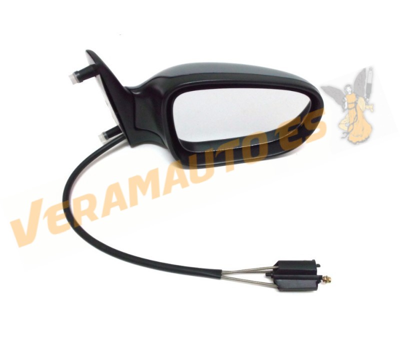 Espejo Retrovisor Ford Galaxy Seat Alhambra Volkswagen Sharan 1995 Al 1998 Con Mando Mecanico Negro Derecho