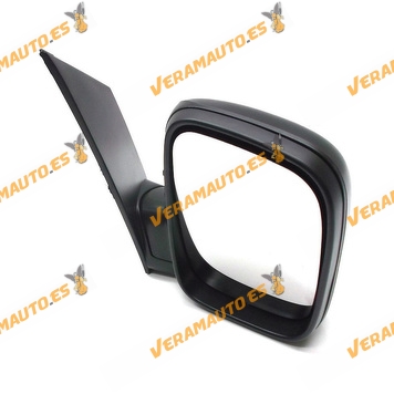 Rear view Mirror Volkswagen Caddy from 2004 to 2011 Front Right Black Manual Adjustment without Control