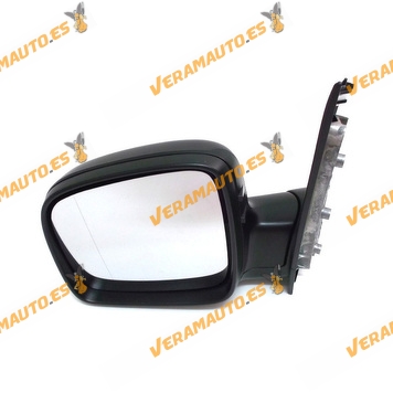 Rear view Mirror Volkswagen Caddy from 2004 to 2011 Front Left Manual Adjustment Black without Control