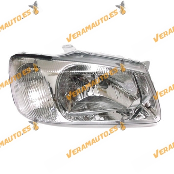 faro hyundai accent del 2000 al 2002 lampara h4 regulacion manual delantero derecho