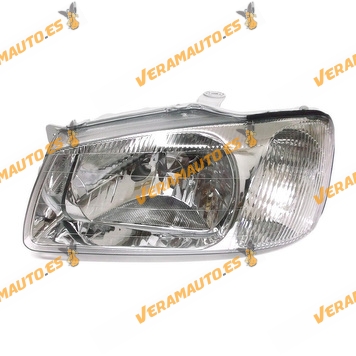 faro hyundai accent del 2000 al 2002 lampara h4 regulacion manual delantero izquierdo