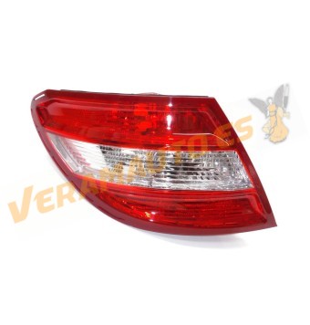 Piloto Mercedes Clase C W204 de 2007 a 2011 Trasero Izquierdo Rojo Blanco Exterior en Aleta OEM similar 2048200164