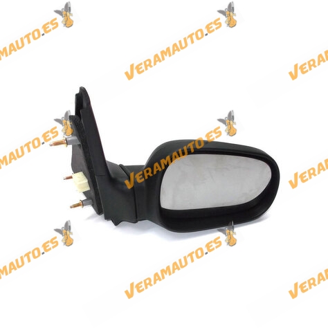 Rear view Mirror Renault Clio from 1994 to 1998 Electric Control Thermic Black Front Right