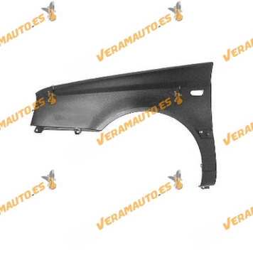 Mudguard Vw Golf III, Vento from 1992 to 1997 Front Left with Oval Hole and Aerial Hole similar to 1H0821105B
