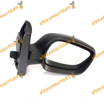 Rear view Mirror Renault Kangoo 2000 to 2007 and Nissan Kubistar from 2003 to 2009 Electric Thermic Black Right