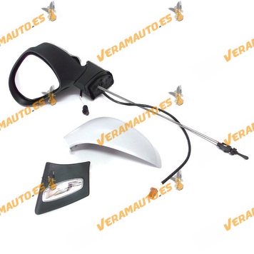 Rear view Mirror Peugeot 207 from 2006 to 2013 Mechanical Control Printed Left similar to 8149ze