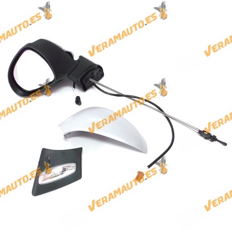 Espejo Retrovisor Peugeot 207 De 2006 A 2013 Mando Mecanico E Imprimado Izquierdo Similar 8149ze