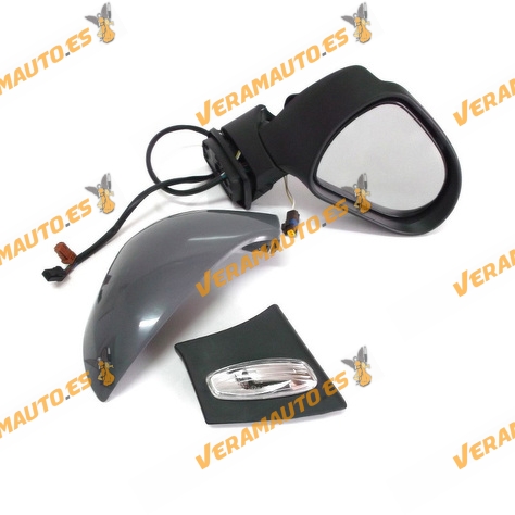 Espejo de Retrovisor Peugeot 207 de 2006 a 2013 Derecho Eléctrico Térmico Imprimado con Sonda