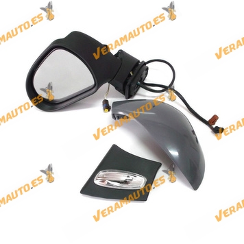 Rear view Mirror Peugeot 207 from 2006 to 2013 Left Electric Thermic Printed