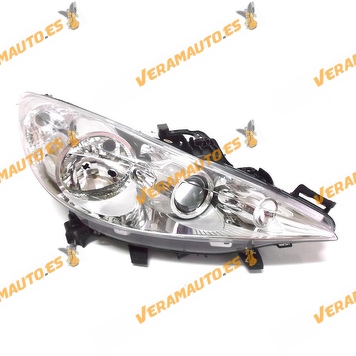 Faro Peugeot 207 de 2006 Al 2013 rg Electrico Con Motor Derecho Opticas H1 mas H7 y H7