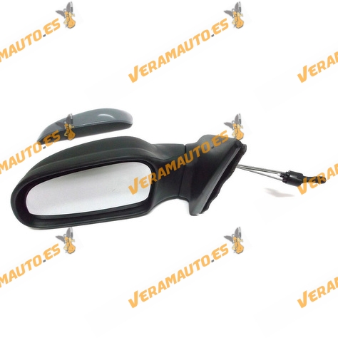 Espejo Retrovisor citroen Saxo 1996 Al 2004 Con Mando Mecanico Imprimado Izquierdo