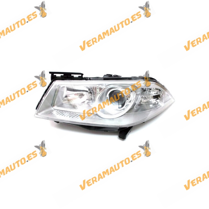 Faro Renault Megane Del 2006 Al 2008 Lamparas H1 Y H7 Regulacion Electrica  Y Sin Motor Delantero Izquierdo