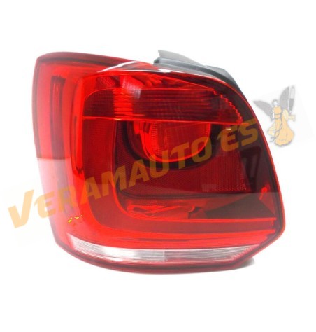 Piloto Trasero Izquierdo Volkswagen Polo 6R de 08-2009 a 05-2014 | Rojo | No Ahumado | Sin Portalámparas | OEM 6R0945095J