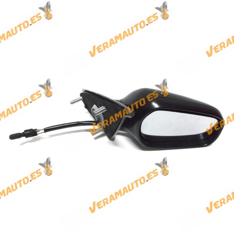Espejo Retrovisor Citroen Xsara de 1997 al 2002 derecho con mando mecanico negro