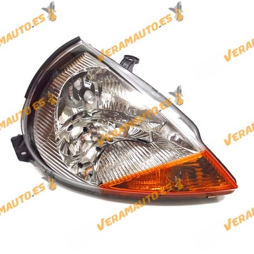 Faro Ford Ka 1997 Al 2008 Lamparas H7 y H1 Derecho Regulacion Electrica