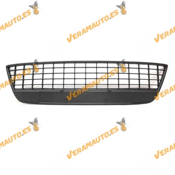 Bumper Central Grille Ford Mondeo from 2007 to 2010 Black no Suitable for Chromed Frame similar to OEM 1459942