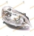 Faro Renault Clio 2005 Al 2009 H7-H7 Fondo Cromado Derecho delantero