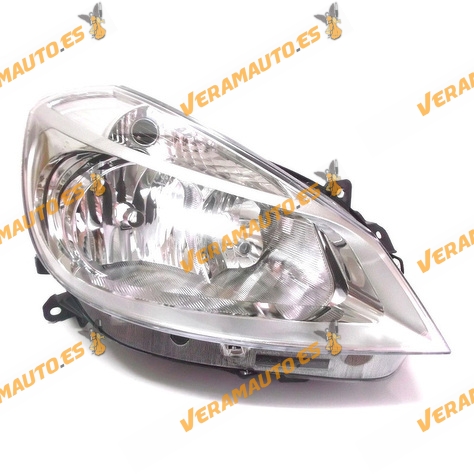 Faro Renault Clio 2005 Al 2009 H7-H7 Fondo Cromado Derecho