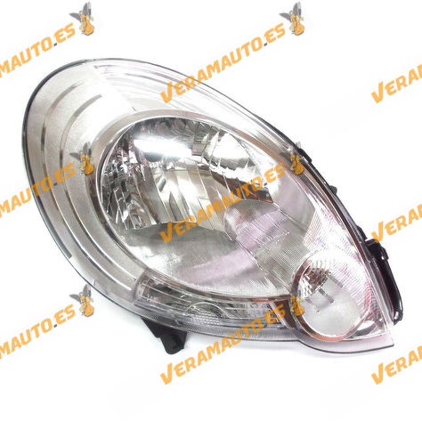 Faro Renault Kangoo (W) III de 2008 a 2013 derecho fondo cromado lampara H4 similar a OEM 260102039R 7701068178