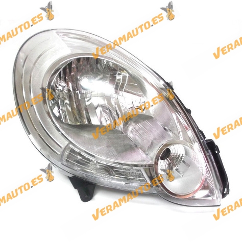 Faro Renault Kangoo (W) III de 2008 a 2013 derecho fondo cromado lampara H4 similar a OEM 260102039R 7701068178