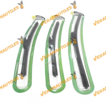 Specific Windshield Wipers with flexible arm, Size to choose from 38 to 70 cms