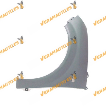 Mudguard Renault Scenic from 2003 to 2009, Front Left, Printed, Plastic ABS, Similar to 7701474852, 8200020568