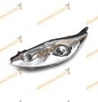 faro fiesta 2009 a 2011 izquierdo h7 y h1 fondo cromado con motor elec