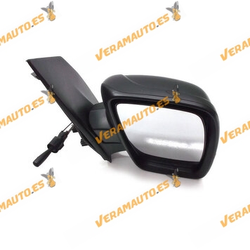 Espejo Retrovisor Citroen Jumpy Fiat Scudo Peugeot Expert del 2007 En Adelante Derecho Mecanico Negro Cristal Simple 9467272088