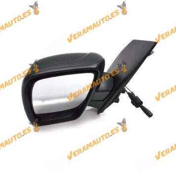 Espejo Retrovisor Citroen Jumpy Fiat Scudo Peugeot Expert de 2007 En Adelante Izquierdo Mecanico Negro Cristal Simple 1488681898