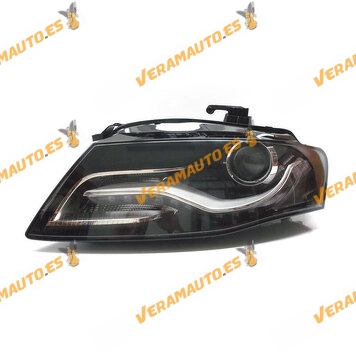 Faro Audi A4 De 2008 A 2012 Bi-Xenon Izquierdo Lampara D3s Y Led Con Luz De Circulacion Diurna Similar A 8K0941029C