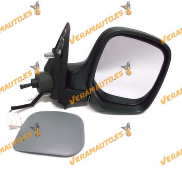Rear view Mirror Citroen Berlingo Peugeot Partner 1996 to 2008 with Mechanical Control Printed Thermic Right similar to 8153jn