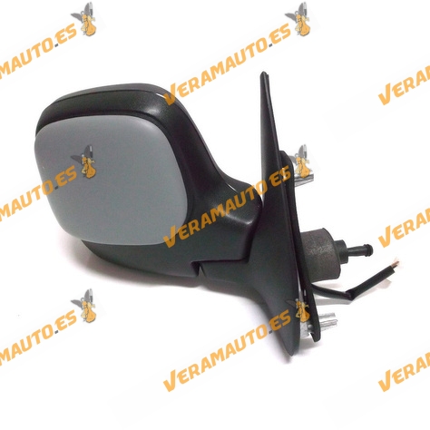 Espejo Retrovisor Citroen Berlingo Peugeot Partner 1996 Al 2008 Con Mando Mecanico Imprimado Termico Derecho Similar 8153jn