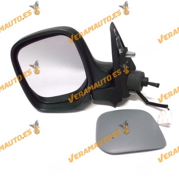 Left Rearview Mirror Citroen Berlingo | Peugeot Partner from 1996 to 2008 | Mechanic | Primed | Thermal | 8153JK