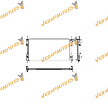 Radiador de Agua Ford Transit de 2000 a 2006 | Motor 2.4 TDCI 2.0 DI 2.3 | OEM Similar a YC1H8005CB