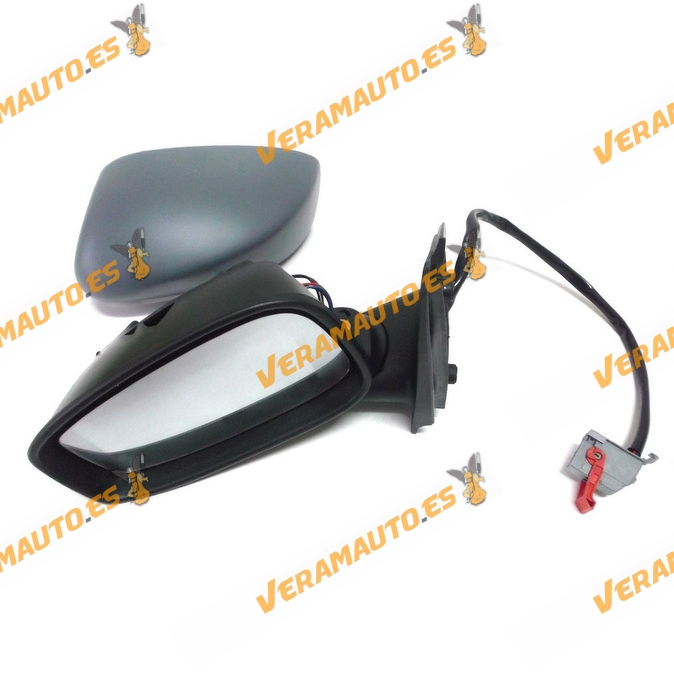 Espejo Retrovisor Fiat Stilo 2001 A 2010 Con Mando Electrico Termico Imprimado 3 Puertas Izquierdo