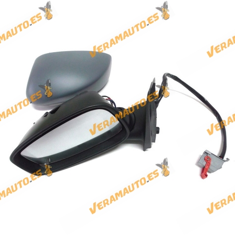 Espejo Retrovisor Fiat Stilo 2001 A 2010 Con Mando Electrico Termico Imprimado 3 Puertas Izquierdo