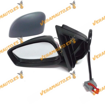 Espejo Retrovisor Fiat Stilo 2001 A 2010 Con Mando Electrico Termico Imprimado 5 Puertas Izquierdo