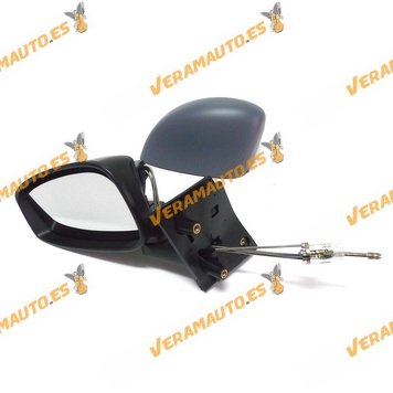 Espejo Retrovisor Fiat Idea 2003 En Adelante Con Mando Mecanico Izquierdo Imprimado