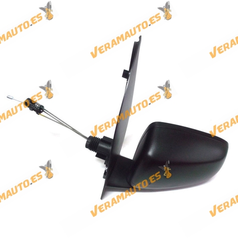 Espejo Retrovisor Fiat Panda de 2003 al 2009 izquierdo mecanico negro cristal convexo OEM similar a 71732869 735357185