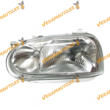 faro volkswagen golf iii del 1992 al 1997 lamparas h1 y h1 delantero izquierdo doble optica