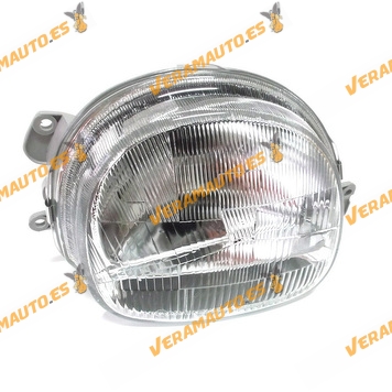 Faro Renault Twingo 1999 A 2007 Derecho Cristal Rayado Optica H4