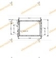 Radiador De Agua Alfa 155 Fiat Tipo Y Tempra Lancia Dedra Similar A  46517134 60806046 60811291 71735363 71735364