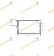 Radiador De Agua Volkswagen Passat 1979 a 1988 Santana 1981 a 1984 Similar a 321121251AJ  321121251AL