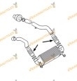 Intercooler Hose Ford Tourneo Transit Connect C170 from 2006 to 2013 | 1.8D | Entry - Exit | Similar OEM 2T1Q6N650AB
