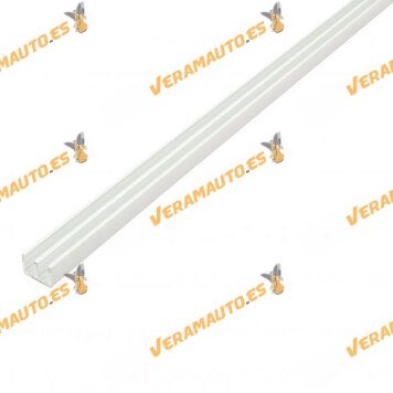 Guia Corredera de PVC | Blanca | Medidas 16 x 6 x 5,5 mm | Largo 2,5 m