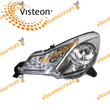 Headlight VISTEON Citroen C3 from 2010 to 2016 | DS3 from 2010 to 2015 | Left | Reflector Mount White | OEM 1606930180