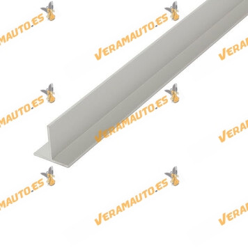 Perfil en T | Aluminio Blanco | 15 x 15 x 1,5 mm | Largo 2,5 Metros